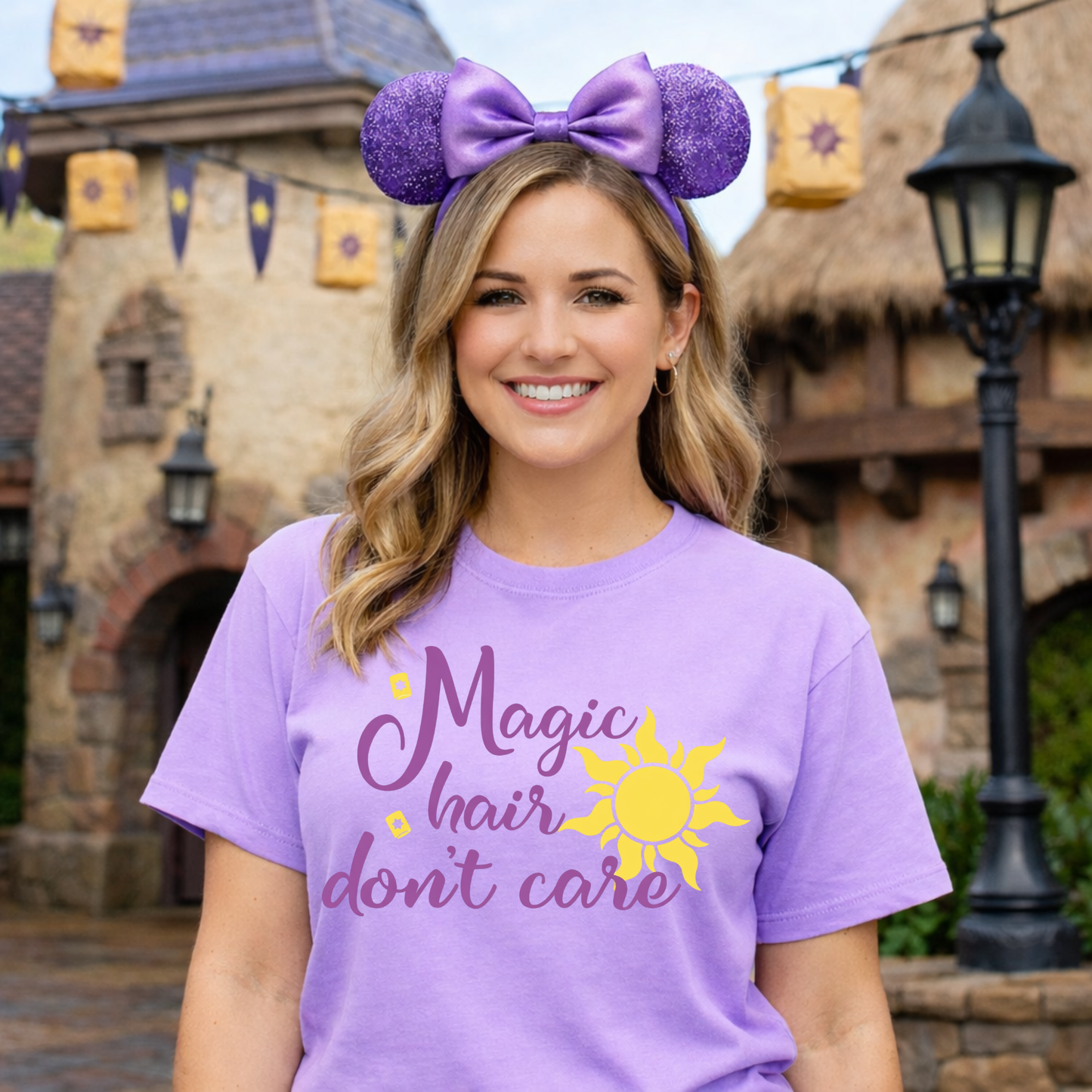 MAGIC HAIR, DON’T CARE SHIRT, PRINCESS TSHIRT - Comfort Colors