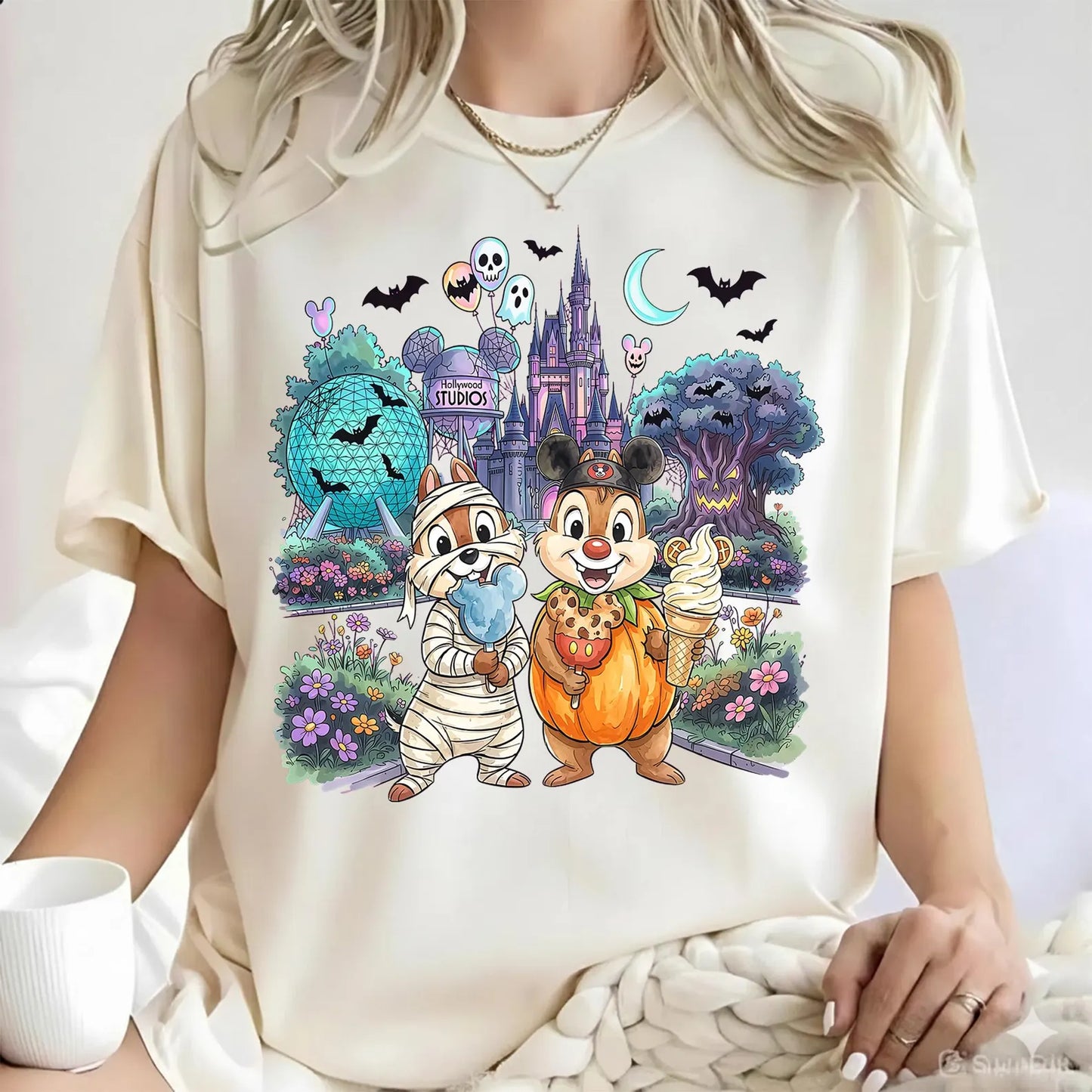 Chip & Dale Halloween SHIRT OR TANK | Magical Theme Park Shirt & Tank | Adult Comfort Colors Tee