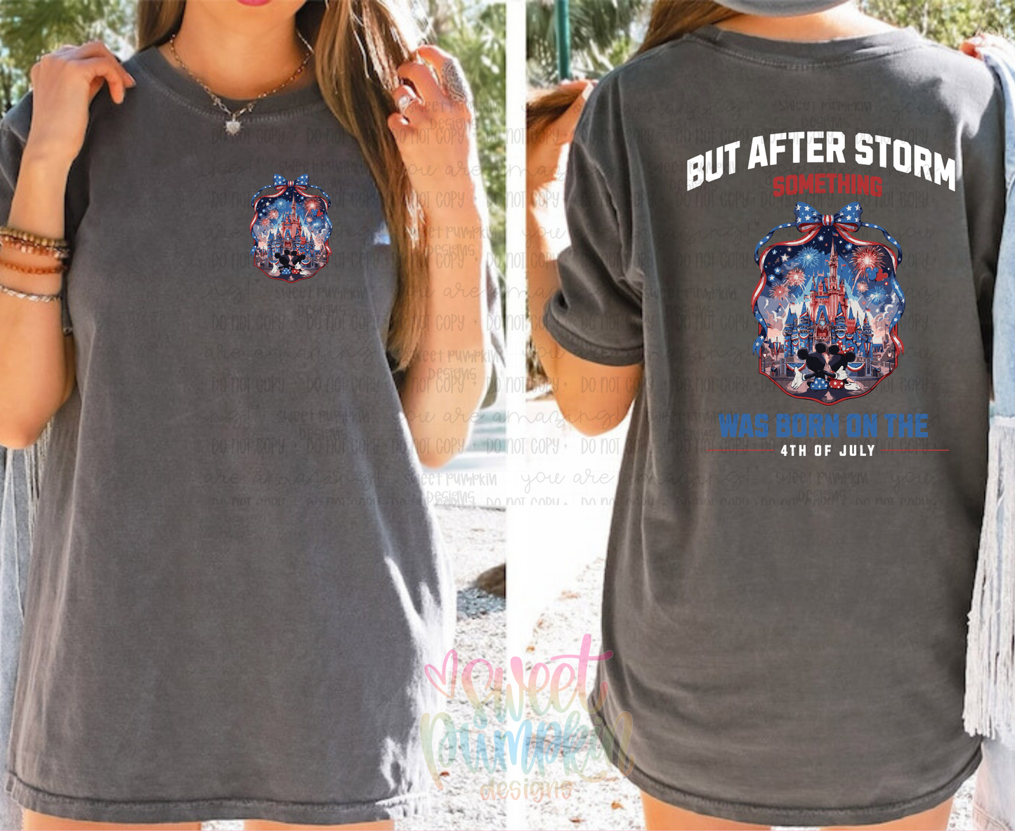 After the Storm Magical Mouse Couple | Patriotic Theme Park Shirt | Comfort Colors Fourth of July Vacation Tee or Tank