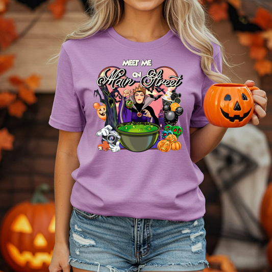 EVIL QUEEN MEET ME ON MAIN STREET SHIRT OR TANK | Magical Theme Park Shirt & Tank | Adult Comfort Colors Tee