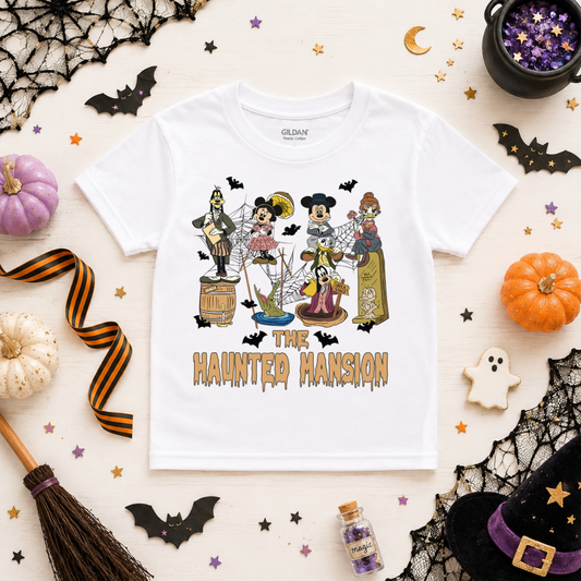 MICKEY HAUNTED MANSION GANG HALLOWEEN SHIRT -  Magical Theme Park Halloween Kids Shirt | Toddler & Youth Sizes - LITTLE BOO CREW SALE