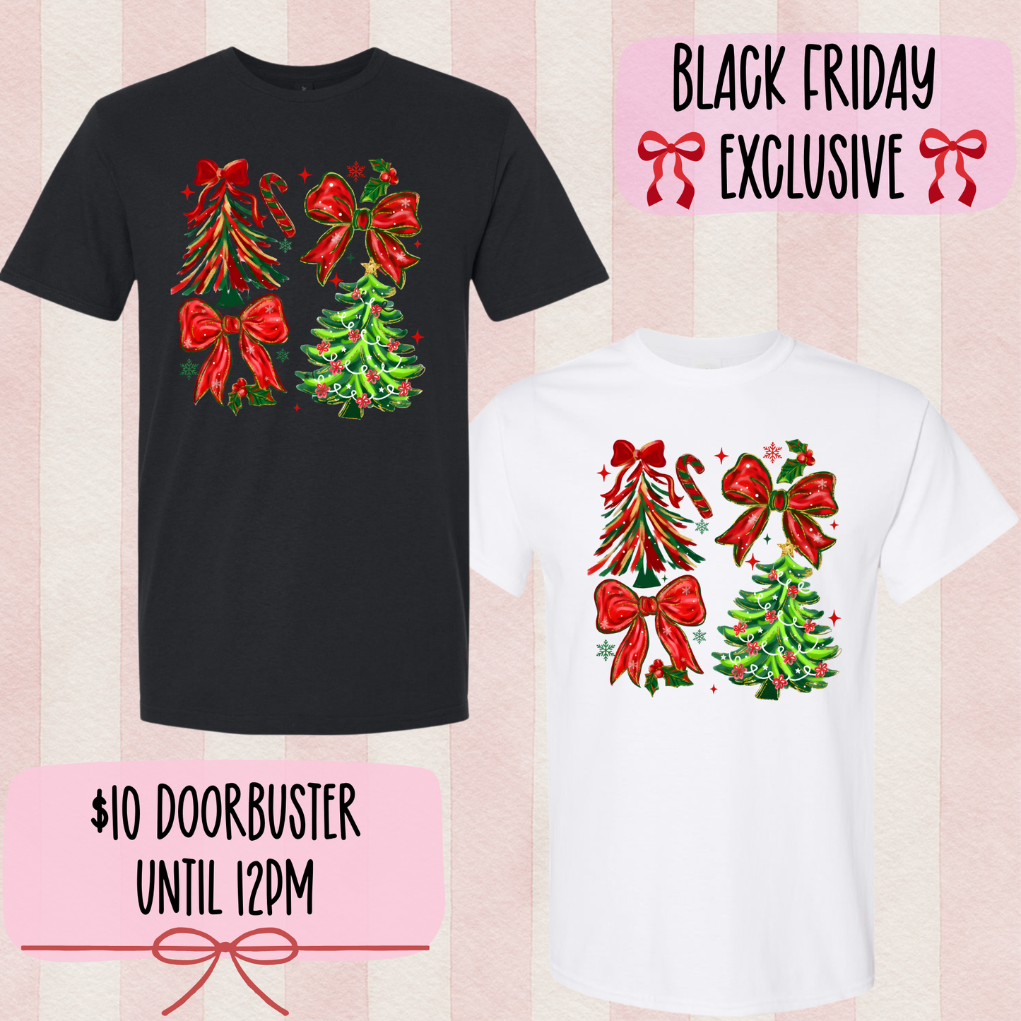 Christmas Trees & Bows Shirt | Doorbuster Deal | Black Friday Exclusive