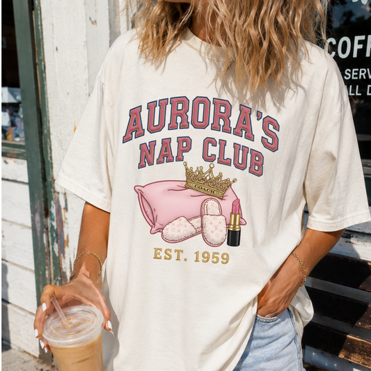 AURORA’S NAP CLUB | Magical Theme Park Shirt & Tank | Adult Comfort Colors Tee