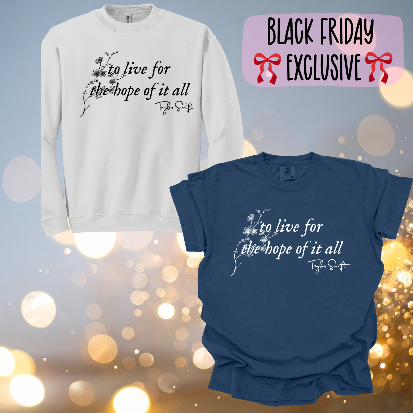 August Lyric Sweatshirt (Tee Available)