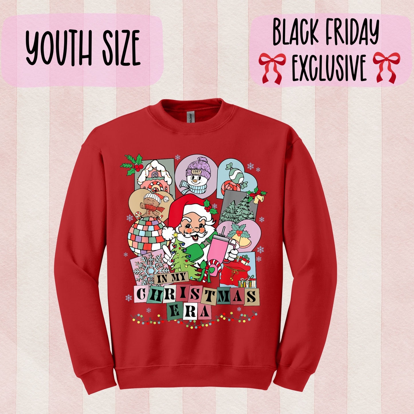 Christmas Era Sweatshirt for Girls - Black Friday Exclusive