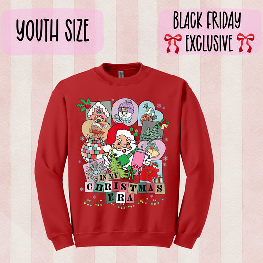 Christmas Era Sweatshirt for Girls - Black Friday Exclusive