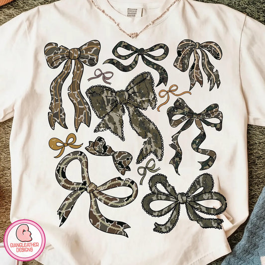 CAMO BOWS TEE - BLACK FRIDAY EXCLUSIVE