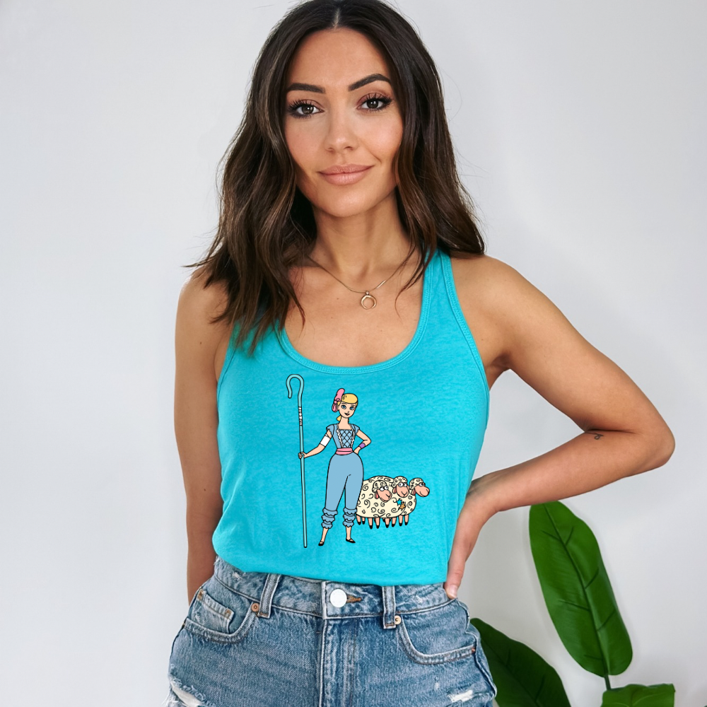 Bo Racerback Tank for Women – Lightweight Vacation Graphic Tank