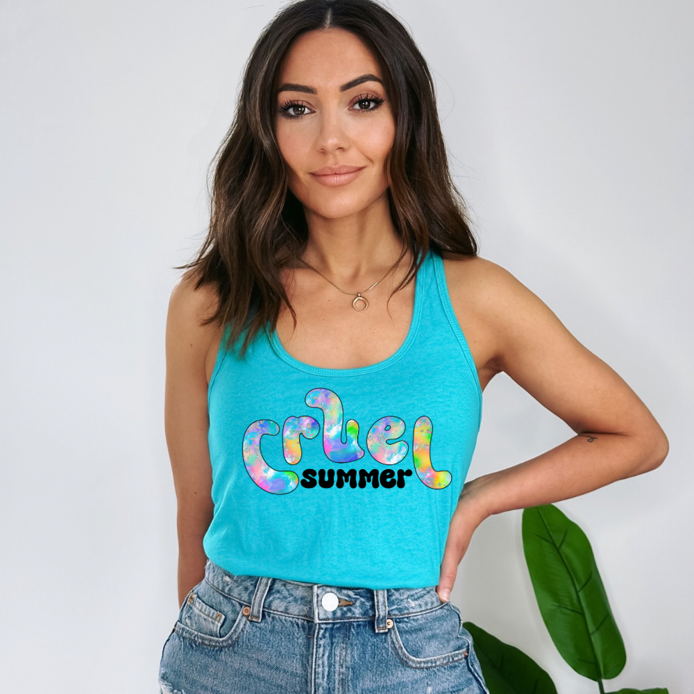 CRUEL SUMMER Racerback Tank for Women
