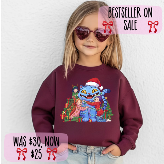 K-pop Christmas Sweatshirt Design 2 for Youth and Adults - Black Friday Sale