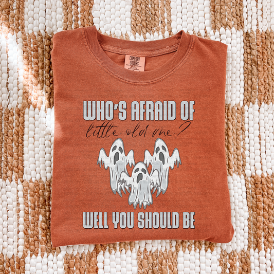 Little Old Me Ghost Halloween Shirt – Comfort Colors Short-Sleeve or Long-Sleeve Tee
