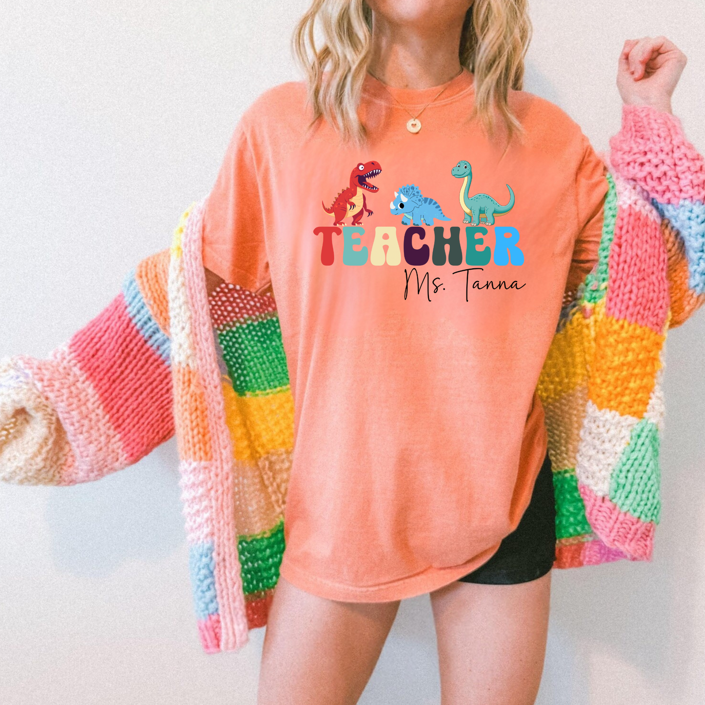 Custom Dinosaur Teacher Shirt