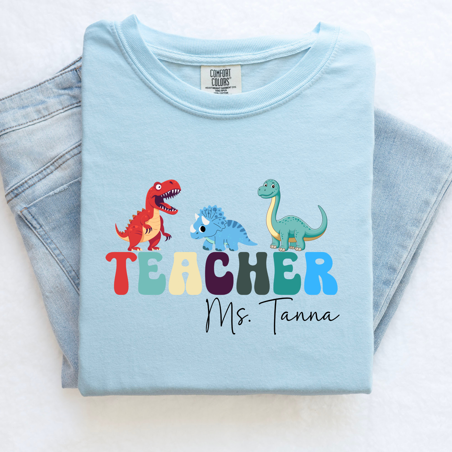 Custom Dinosaur Teacher Shirt