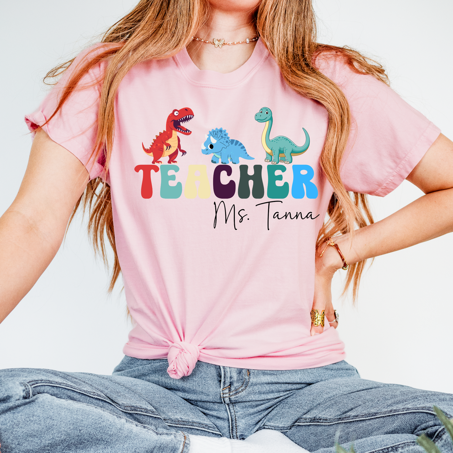 Custom Dinosaur Teacher Shirt