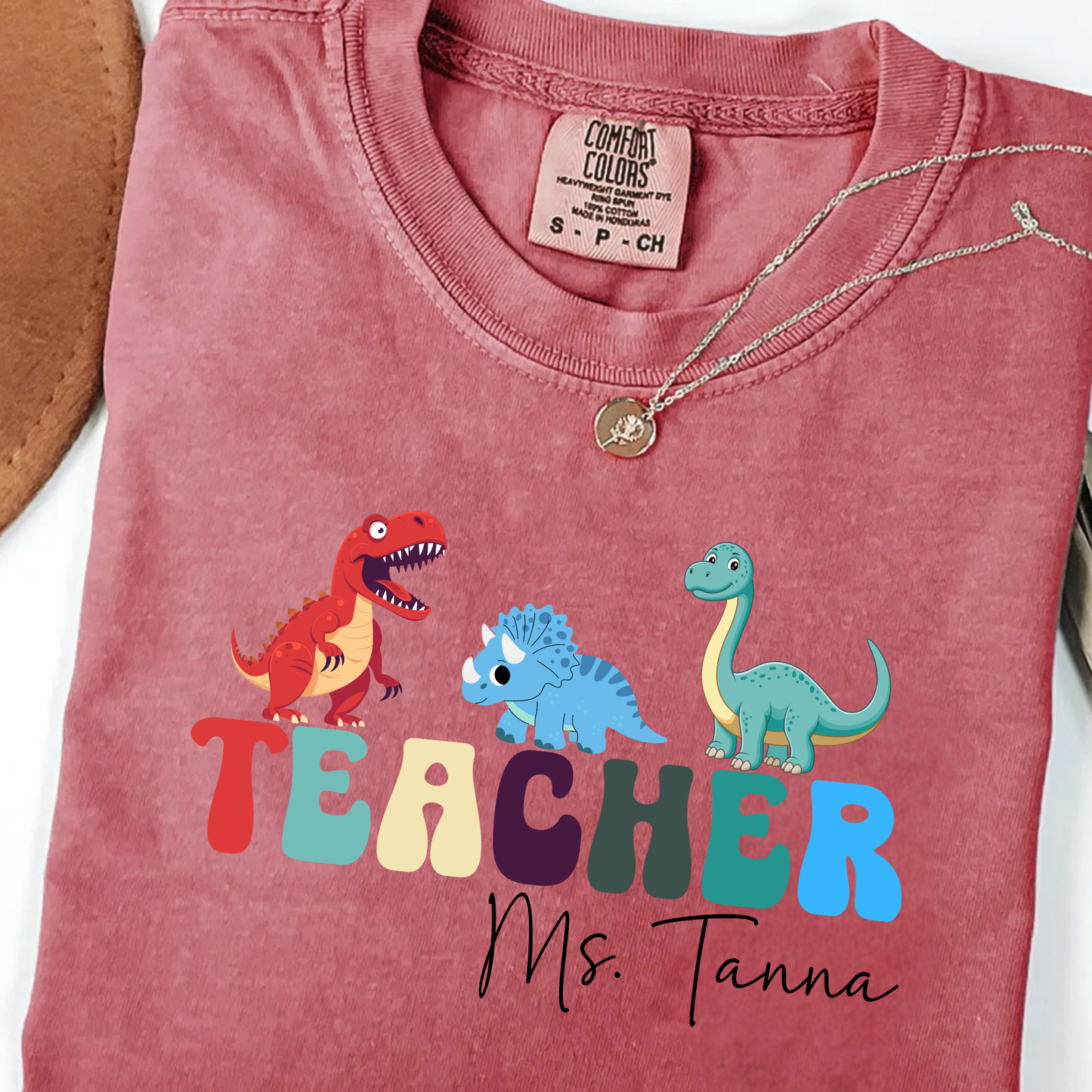 Custom Dinosaur Teacher Shirt