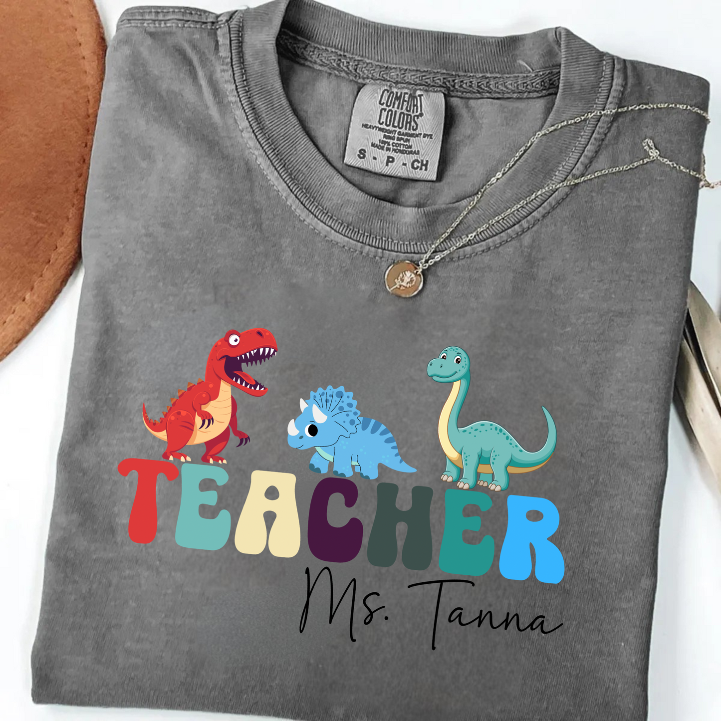 Custom Dinosaur Teacher Shirt