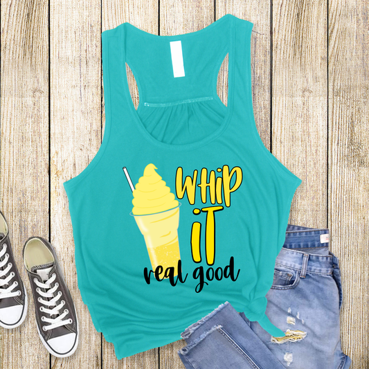 WHIP IT Racerback Tank for Women – Lightweight Vacation Graphic Tank