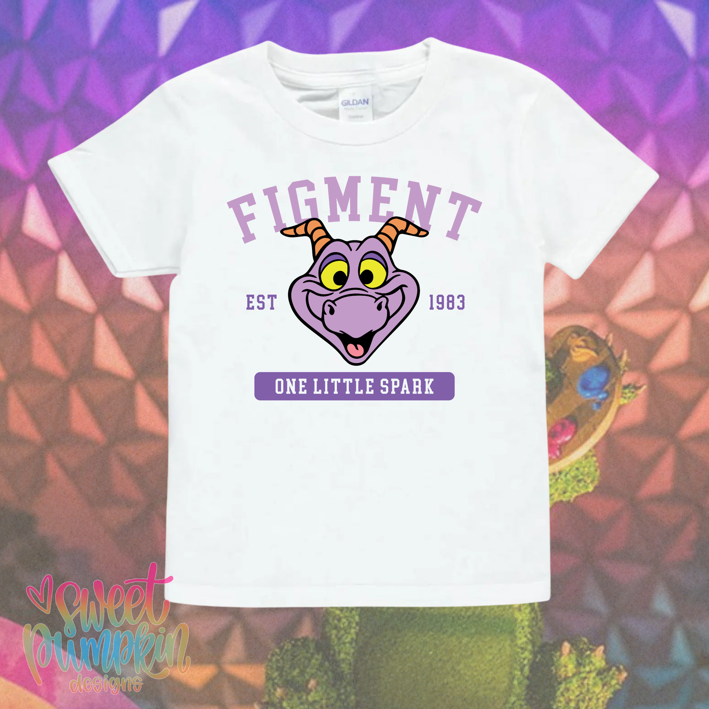 PURPLE FIGGY DRAGON Magical Theme Park Kids Shirt | Toddler & Youth Sizes