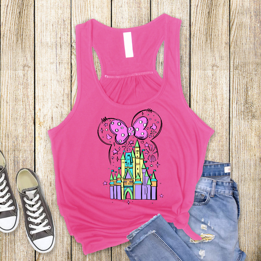 COLORFUL CASTLE Racerback Tank for Women