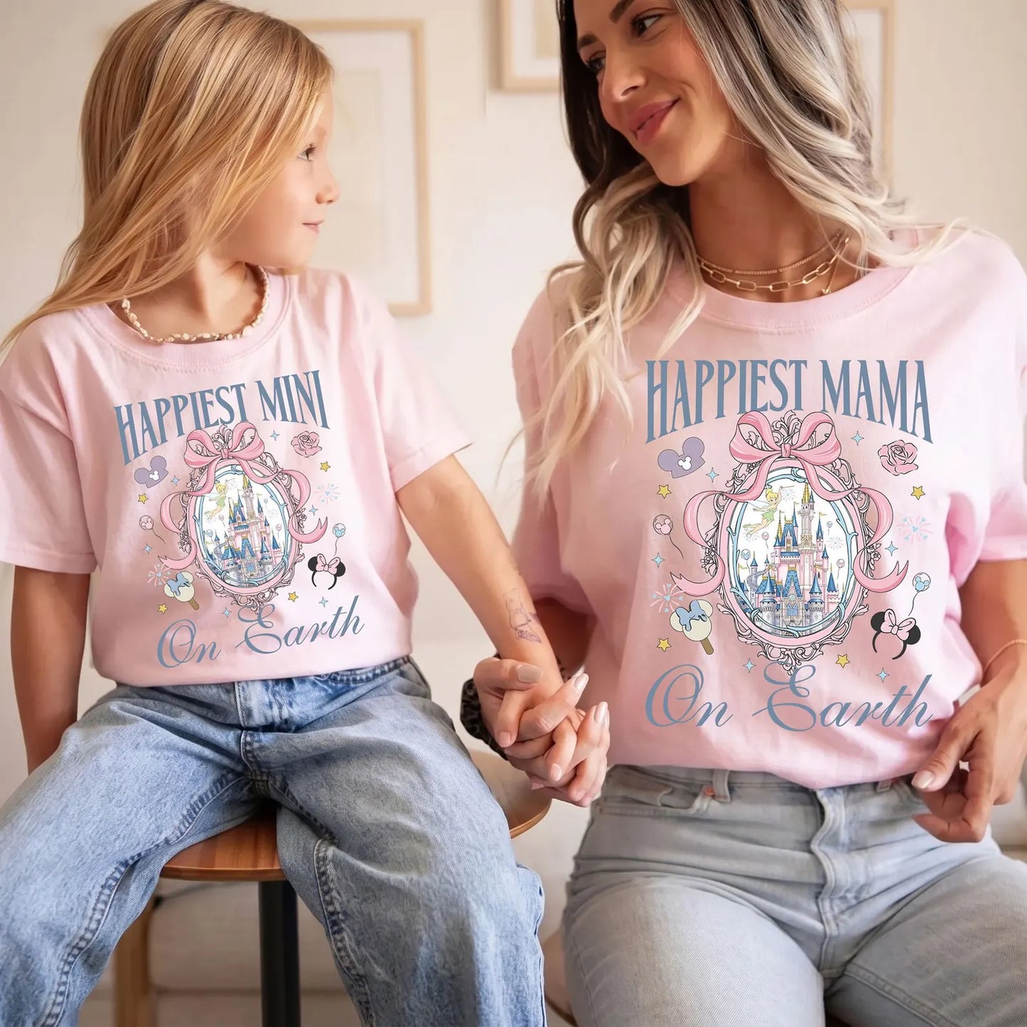 Mama and Mini Matching Shirts for Family Vacation | Mom and Kid Park Day Outfit