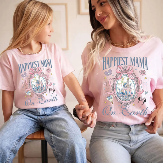 Mama and Mini Matching Shirts for Family Vacation | Mom and Kid Park Day Outfit