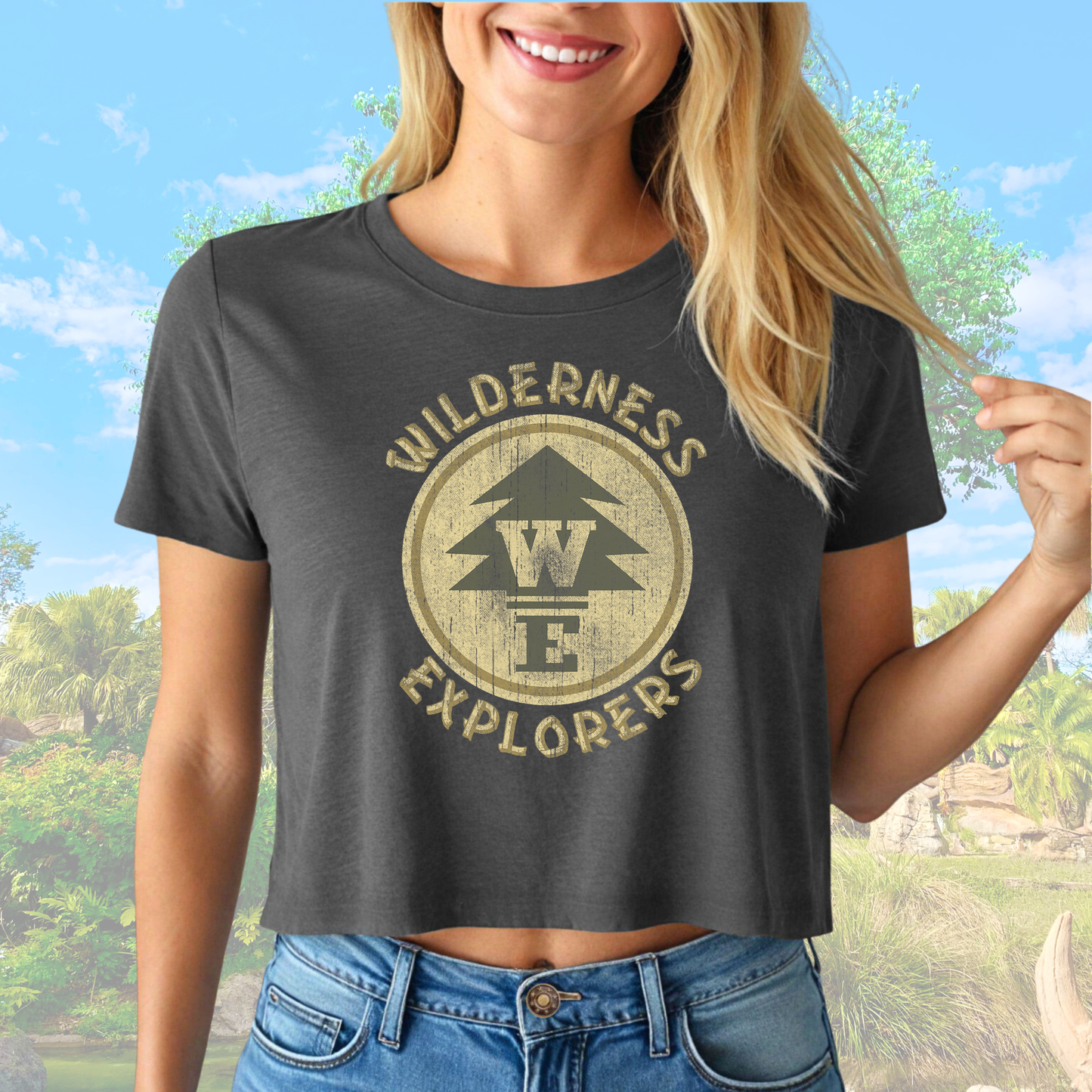 WILDERNESS EXPLORER MOUSE CROP TOP