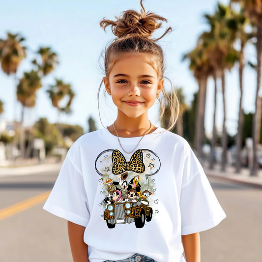 Animal Safari Truck with Mouse Gang Shirt for Kids