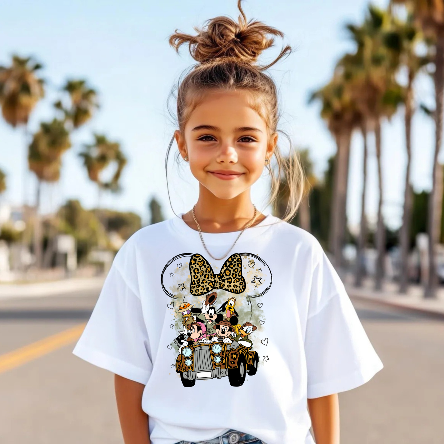 Animal Safari Truck with Mouse Gang Shirt for Kids