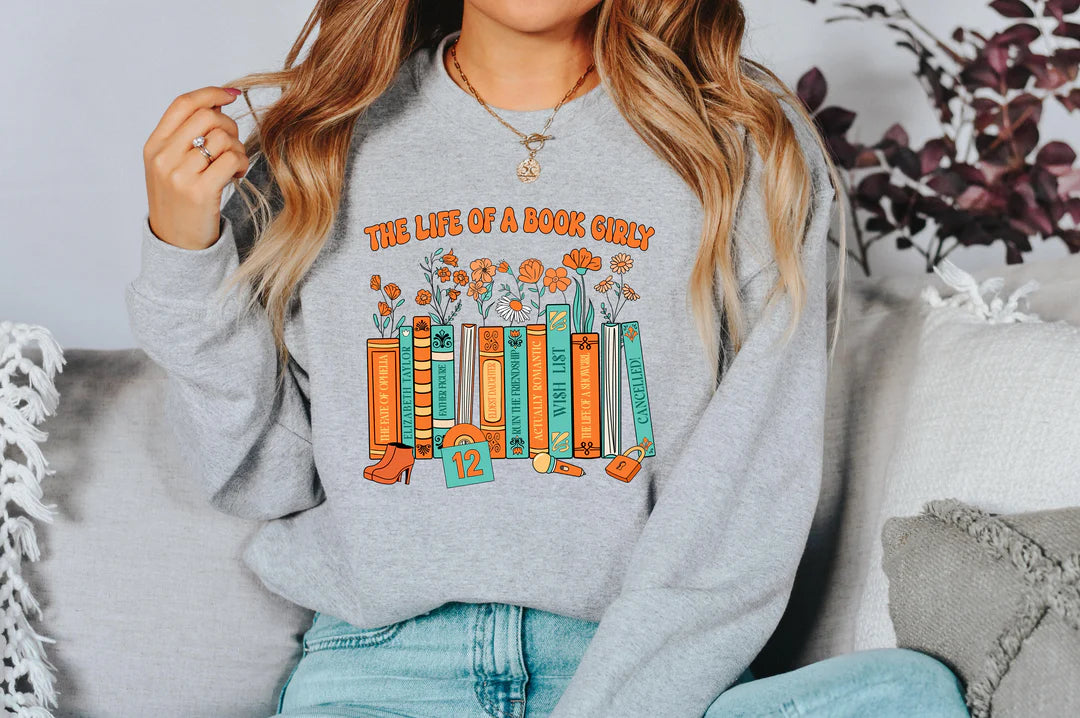 BOOK GIRL LIFE SWEATSHIRT
