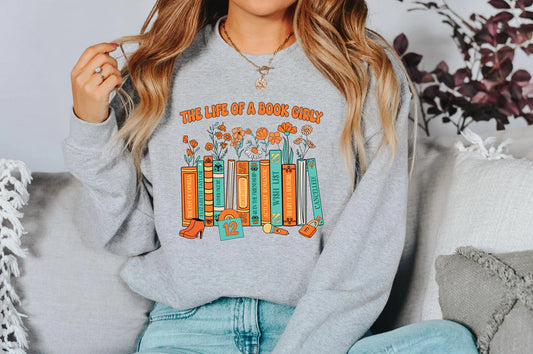 BOOK GIRL LIFE SWEATSHIRT