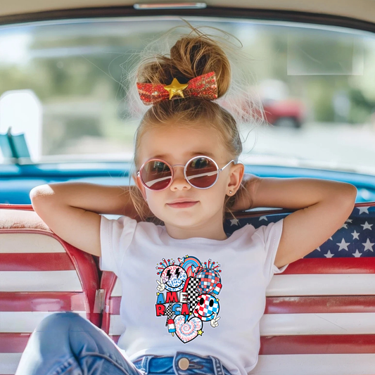 PATRIOTIC RETRO AMERICA T-SHIRT - PATRIOTIC SHIRT FOR KIDS - LIMITED RELEASE