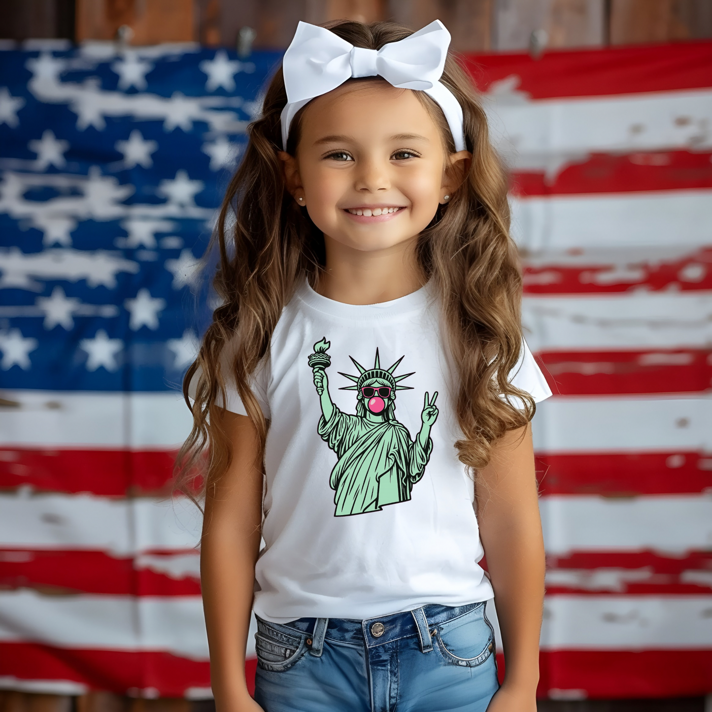 STATUE OF LIBERTY T-SHIRT - PATRIOTIC SHIRT FOR KIDS