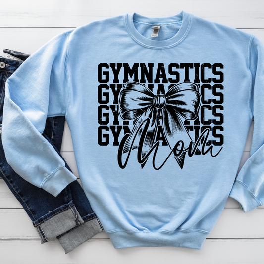 Gymnastics Mama Bow Sweatshirt