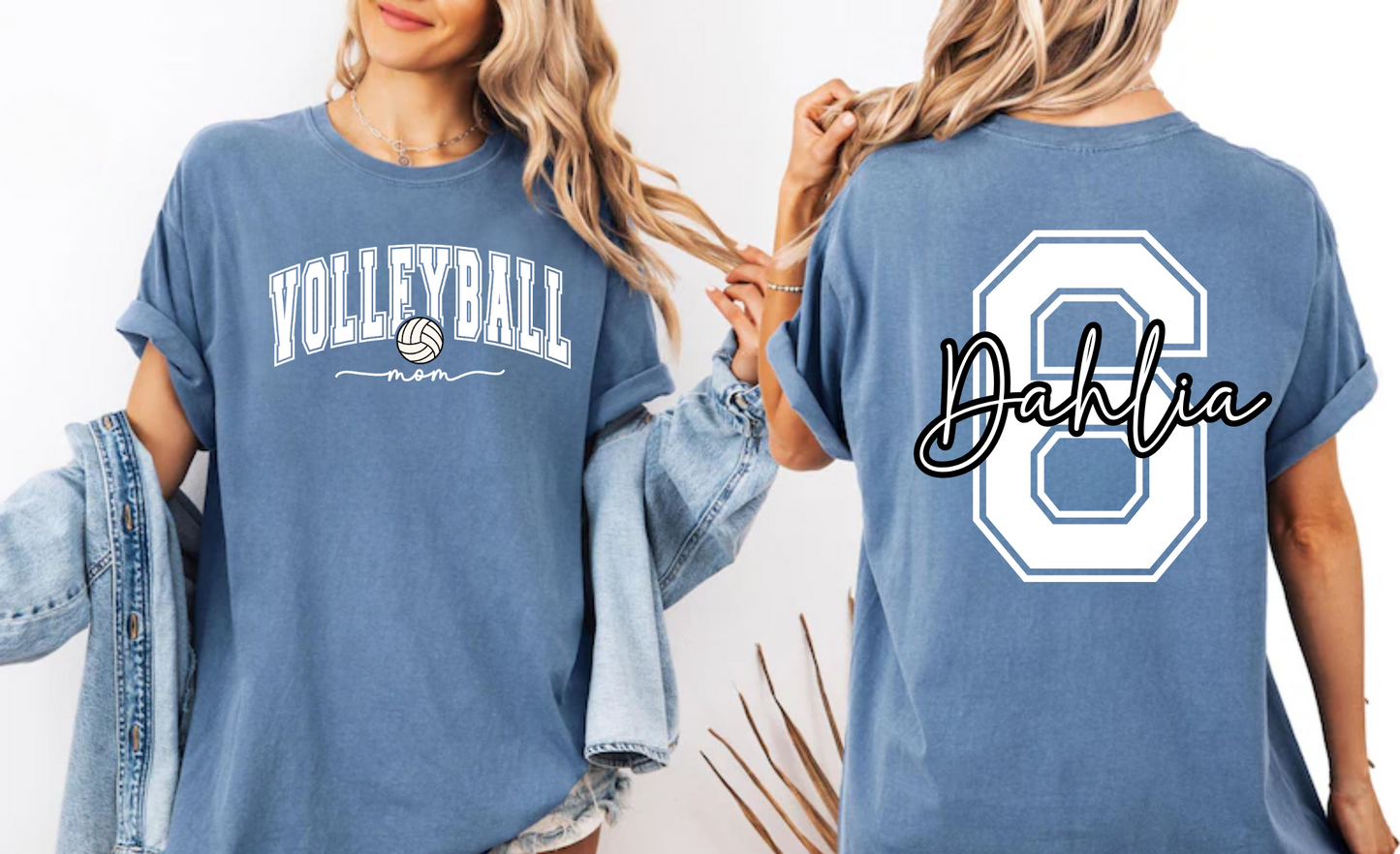 Custom Volleyball Mom Comfort Colors Shirt