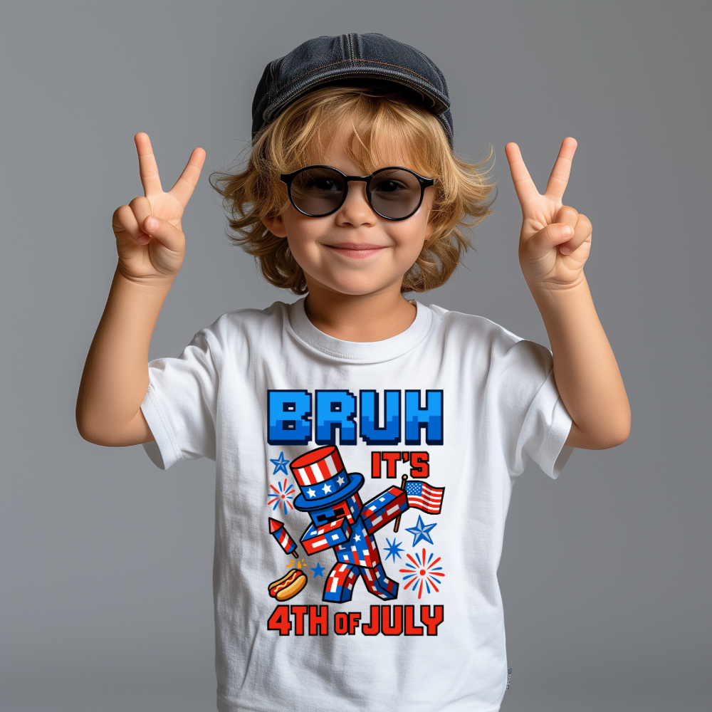 4TH OF JULY VIDEO GAMER T-SHIRT - PATRIOTIC SHIRT FOR KIDS - LIMITED RELEASE