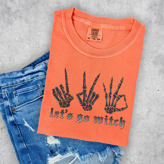 123 WITCH Halloween Shirt – Comfort Colors Short-Sleeve or Long-Sleeve Tee