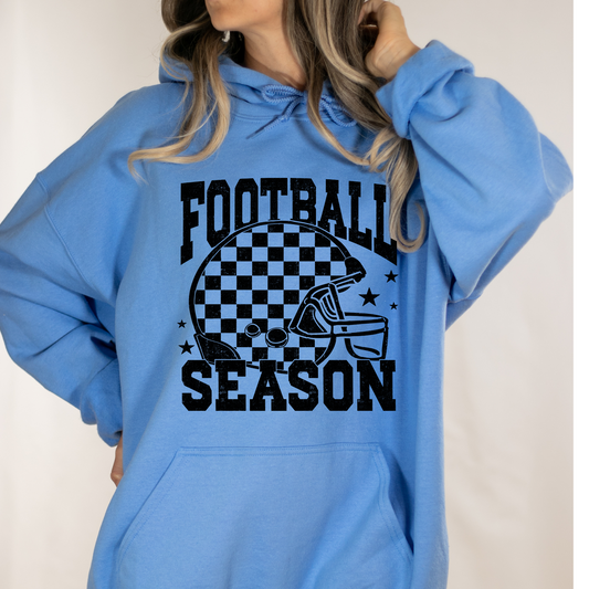 Football Season Checkered Hoodie
