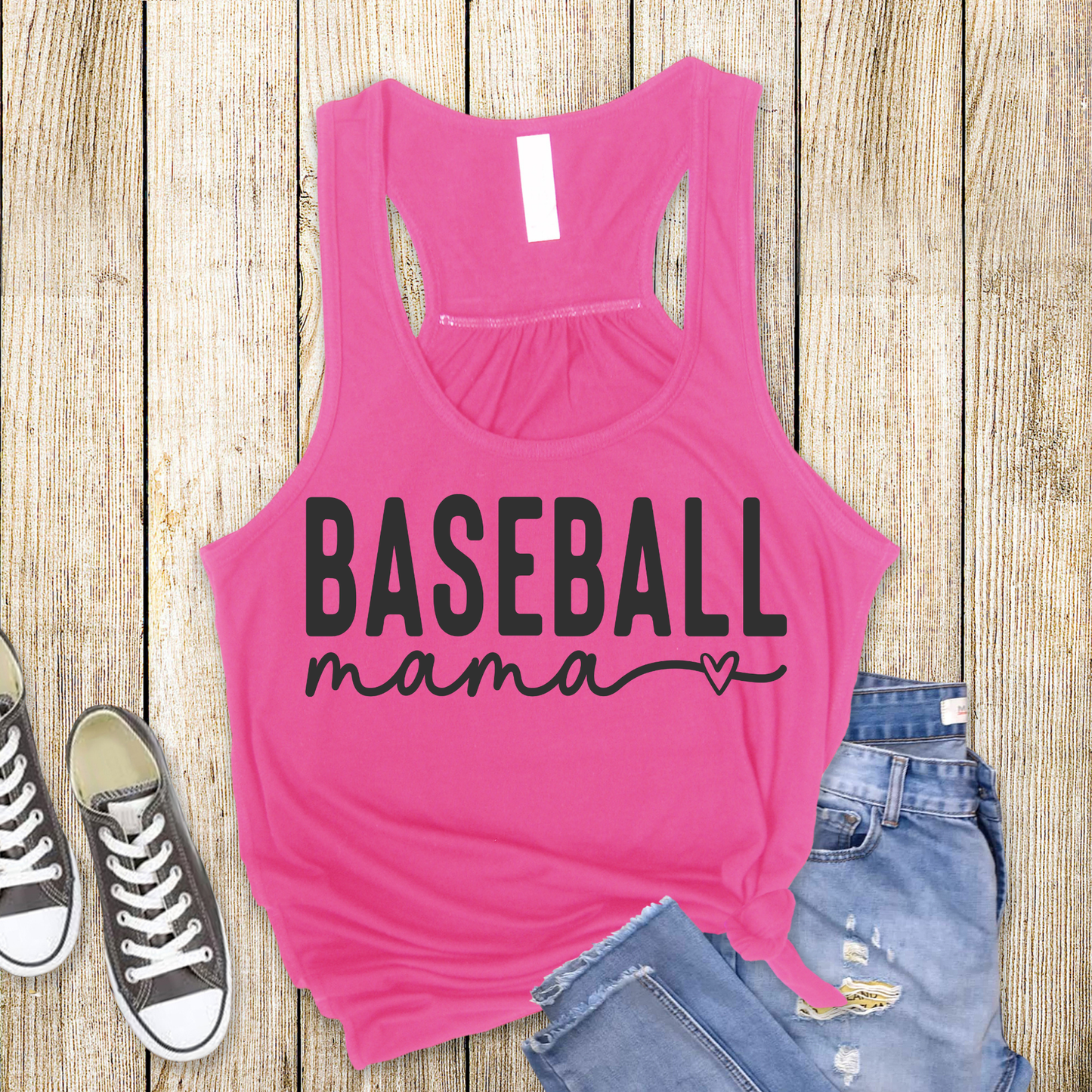 Baseball Mama TANK TOP - Racer Back Next Level Tank - MOTHER’S DAY SALE