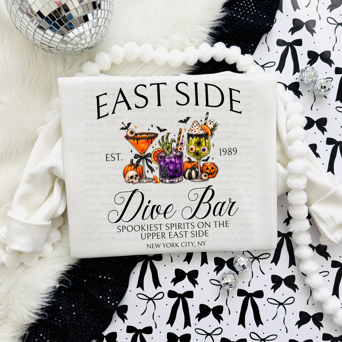 Dive Bar Halloween Sweatshirt for Women | Cozy Halloween Crewneck