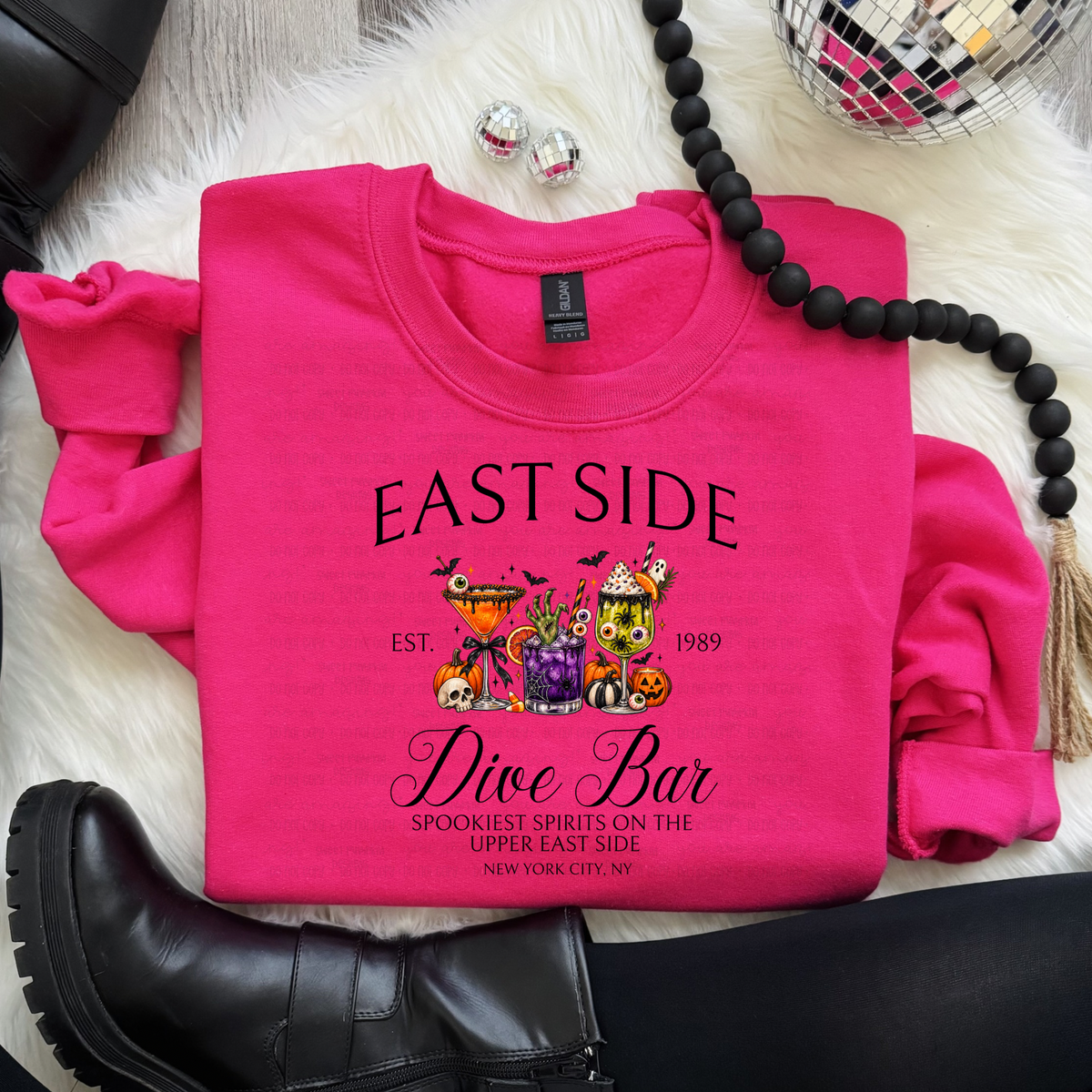Dive Bar Halloween Sweatshirt for Women | Cozy Halloween Crewneck