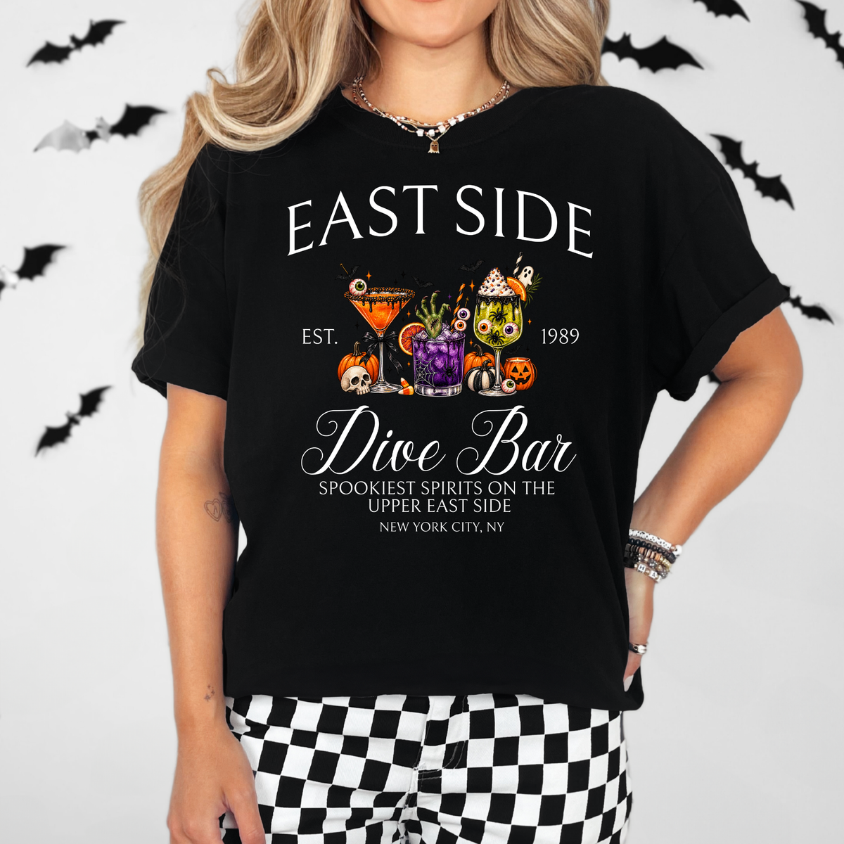 Halloween Dive Bar Shirt – Comfort Colors Short-Sleeve or Long-Sleeve Tee
