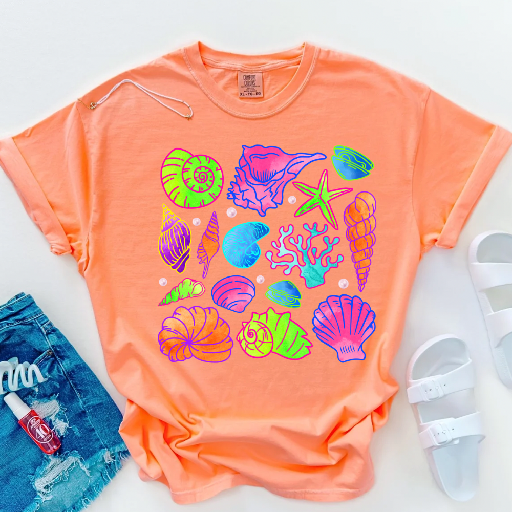 Neon Seashell Shirt