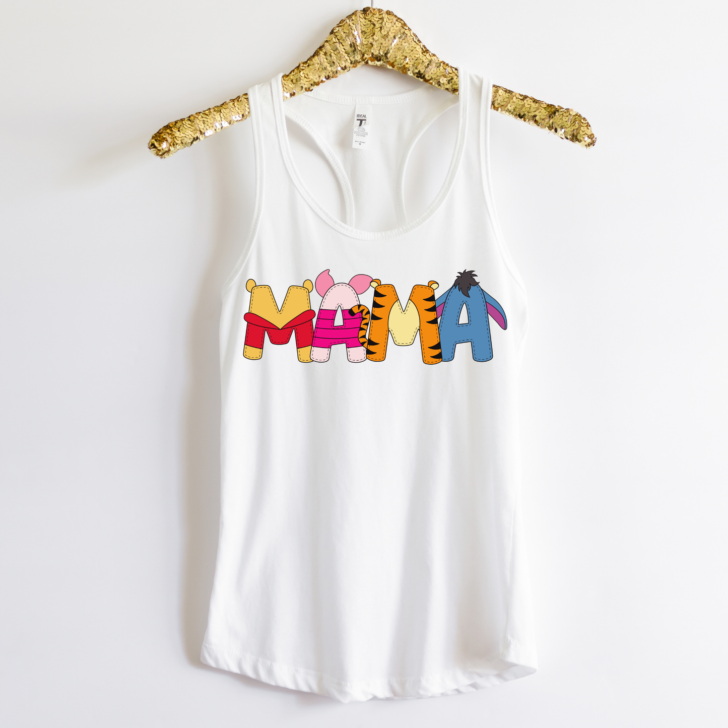 Pooh & Friends Mama TANK TOP - Racer Back Next Level Tank - MOTHER’S DAY SALE