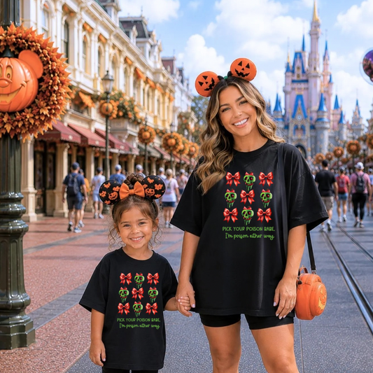 PICK YOUR POISON - POISON APPLE VILLAIN SHIRT  - Comfort Colors Adult & Youth Sizes
