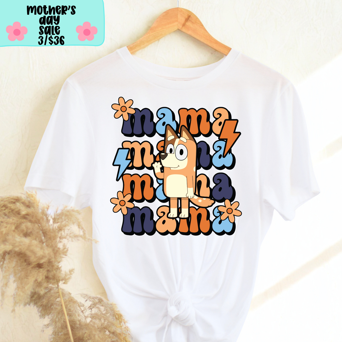 Blue Dog Mama SHIRT - Bella Canvas - MOTHER’S DAY SALE