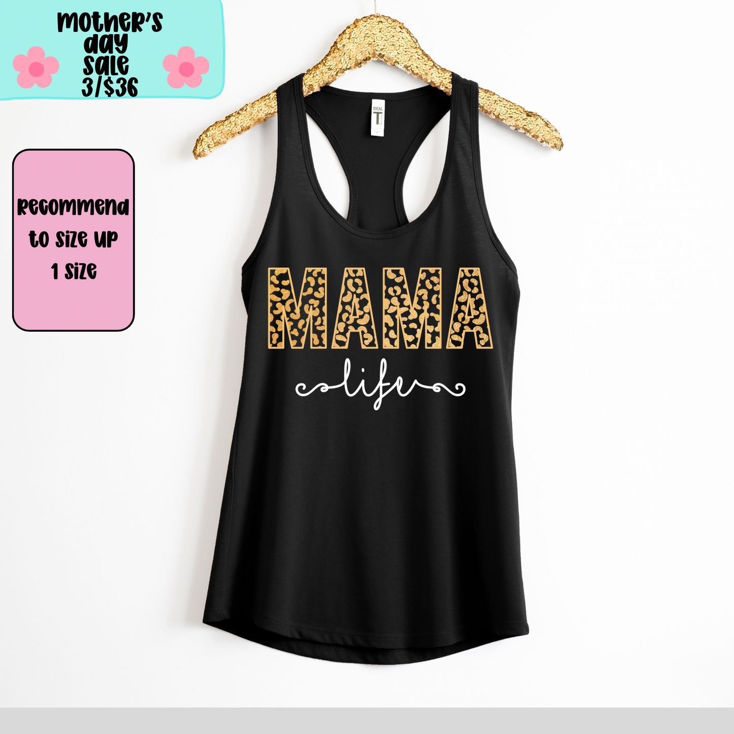 Mama Life TANK TOP - Racer Back Next Level Tank - MOTHER’S DAY SALE