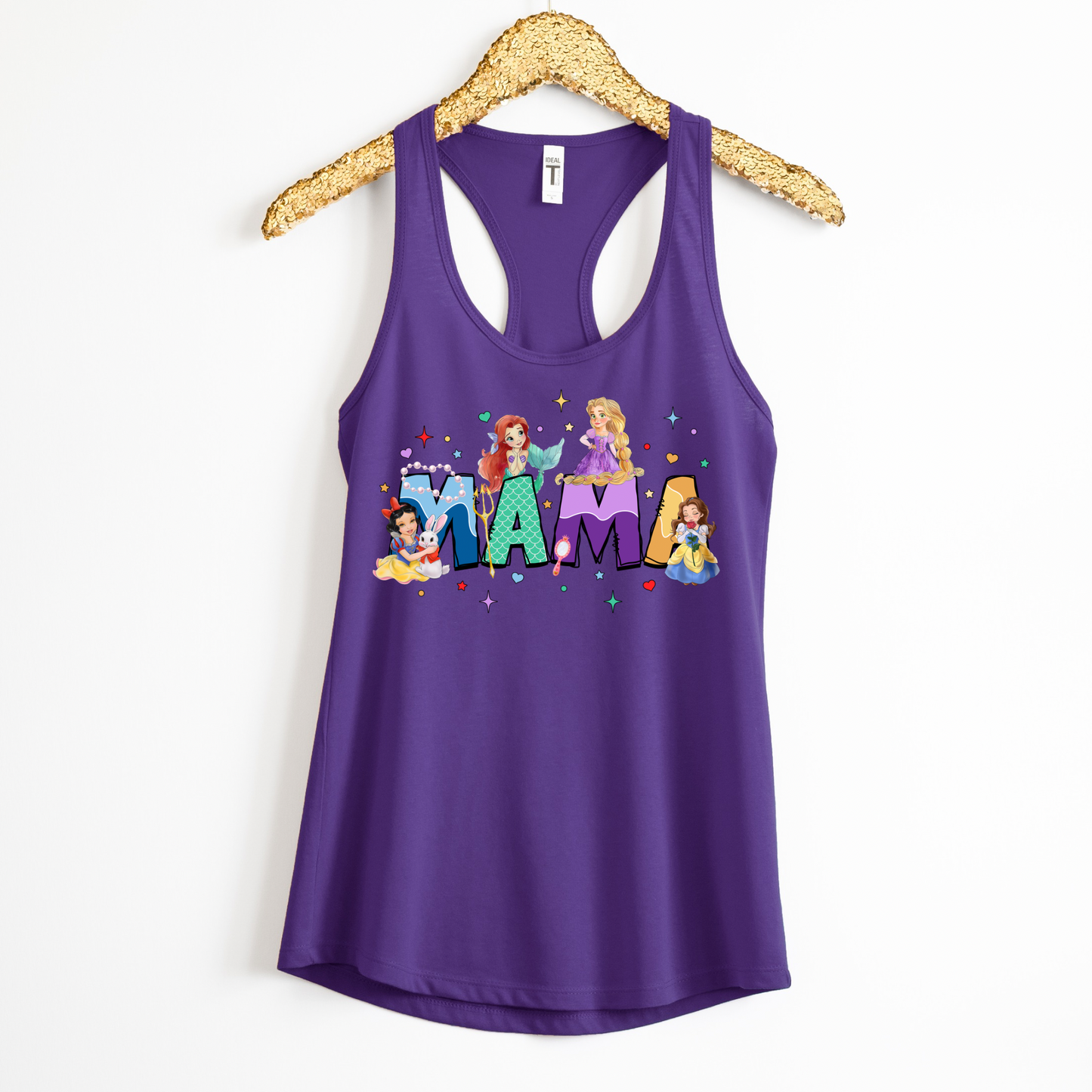 Princess Mama TANK TOP - Racer Back Next Level Tank - MOTHER’S DAY SALE