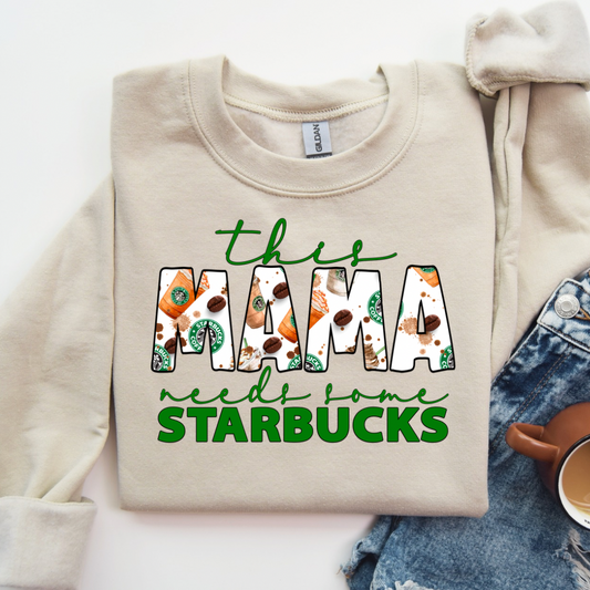 This Mama Needs Some Coffee Sweatshirt | Funny Mom Crewneck