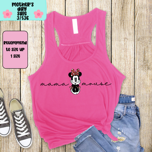 Mama Mouse TANK TOP - Racer Back Next Level Tank - MOTHER’S DAY SALE