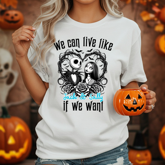 LIVE LIKE JACK & SALLY | Magical Theme Park Shirt & Tank | Adult Comfort Colors Tee